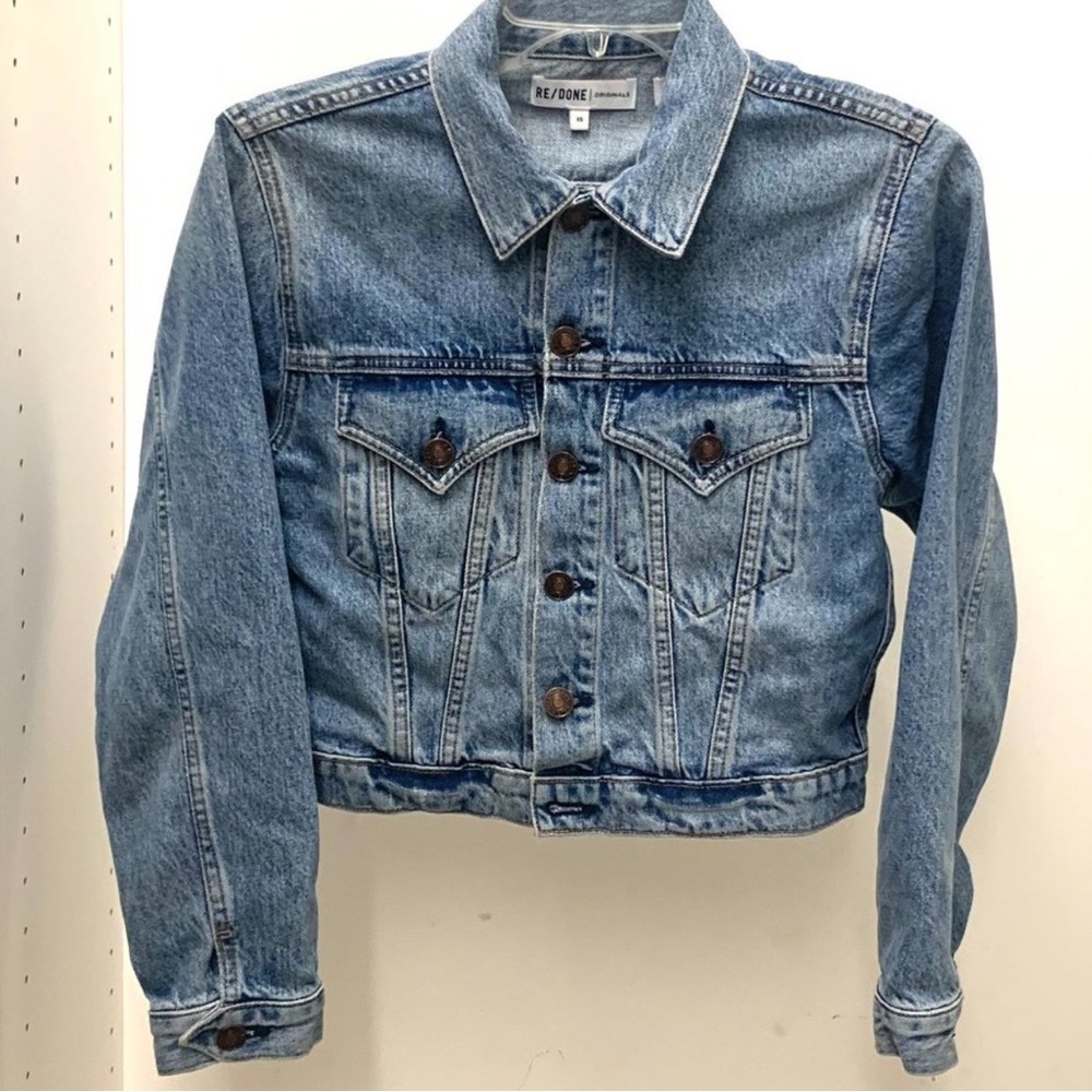 Re/Done Originals Vintage 90's Trucker Denim Jacket Size: Small 100% cotton